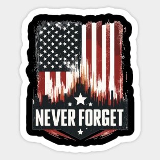 Memorial Day, Never Forget Sticker